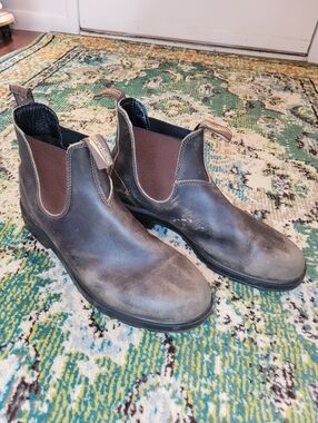Blundstone Original Chelsea Brown Leather Water Resistant Boots, Size Mens 12